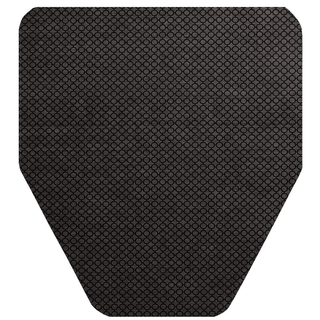 Tolco 220209 Komodo Urinal Mat, Polyester, Black/Grey (Pack of 6)
