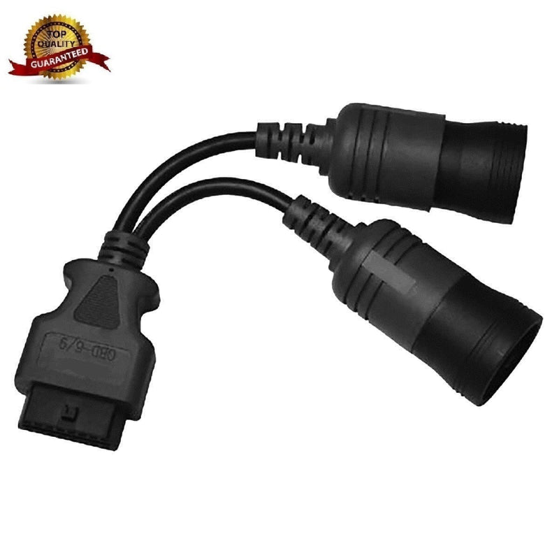 AntiBreak 6+9 Truck Cables 9 Pin 6pin Male J1939 J1708 to 16 Pin J1962 OBD-II Female