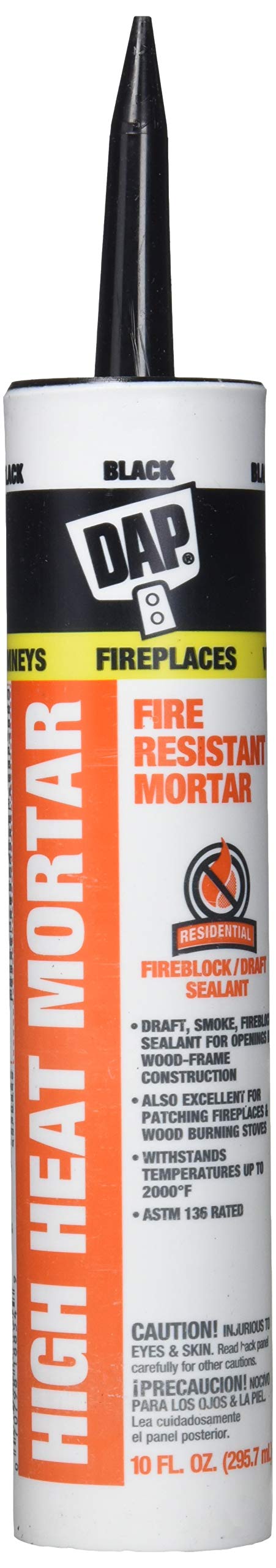 DAP 7079818854 High Heat Mortar Raw Building Material, Black