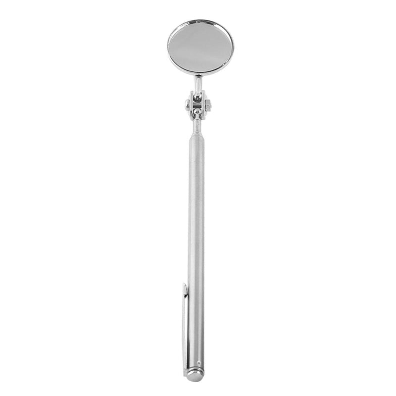 Retractable Round Inspection Mirror Telescoping Mirror Round Telescopic Mirror Tool Hand Tool with Handle for Mechanics Cars(30×600mm Pen Clip)