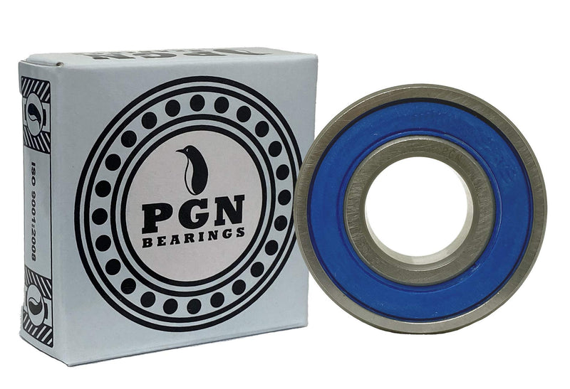 (10 Pack) PGN - R6-2RS Sealed Ball Bearing - C3-3/8"x7/8"x9/32" - Lubricated - Chrome Steel