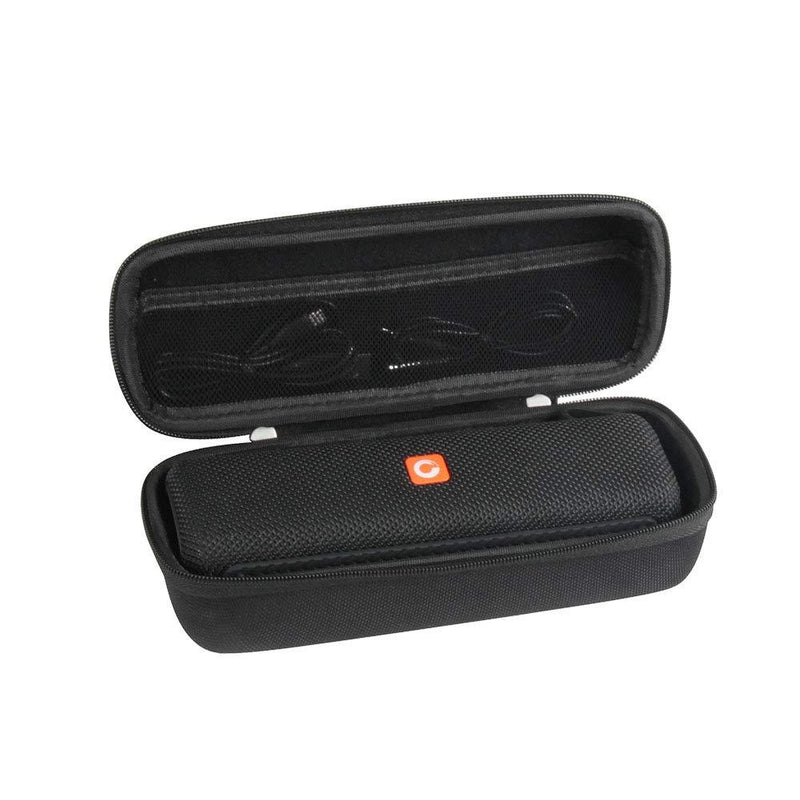 Hermitshell Travel Case Fits DOSS E-go II Portable Bluetooth Speaker (Black) Black