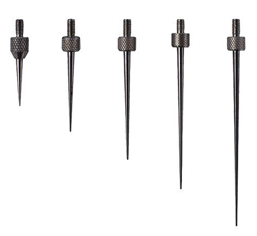 Needle Point Contact Points Set R0.3 for Depth Gauge Dial Indicator M2.5 Thread (13/22/30/40/50 mm Long)