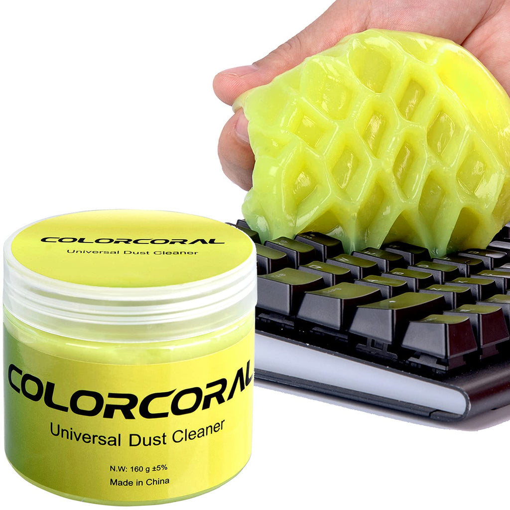 Cleaning Gel Universal Dust Cleaner for PC Keyboard Cleaning Car Detailing Laptop Dusting Home and Office Electronics Cleaning Kit Computer Dust Remover from ColorCoral 160G