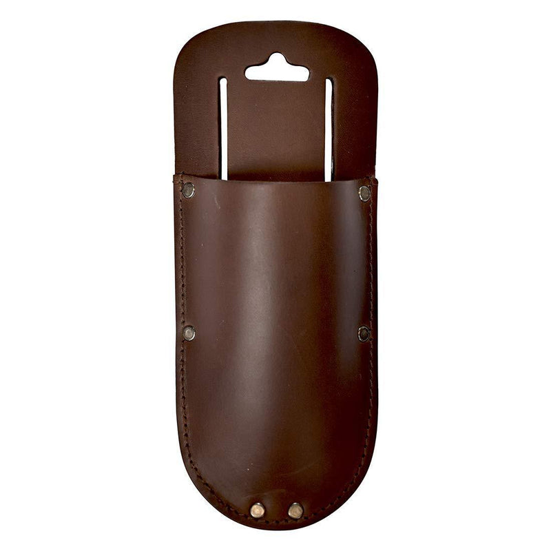 Hide & Drink, Thick Leather Holster for Pruning Shears w/ Belt Loop Garden Scissors Sheath, Folding Saw, Construction & Utility Tools Pouch, Handmade Includes 101 Year Warranty (Bourbon Brown)