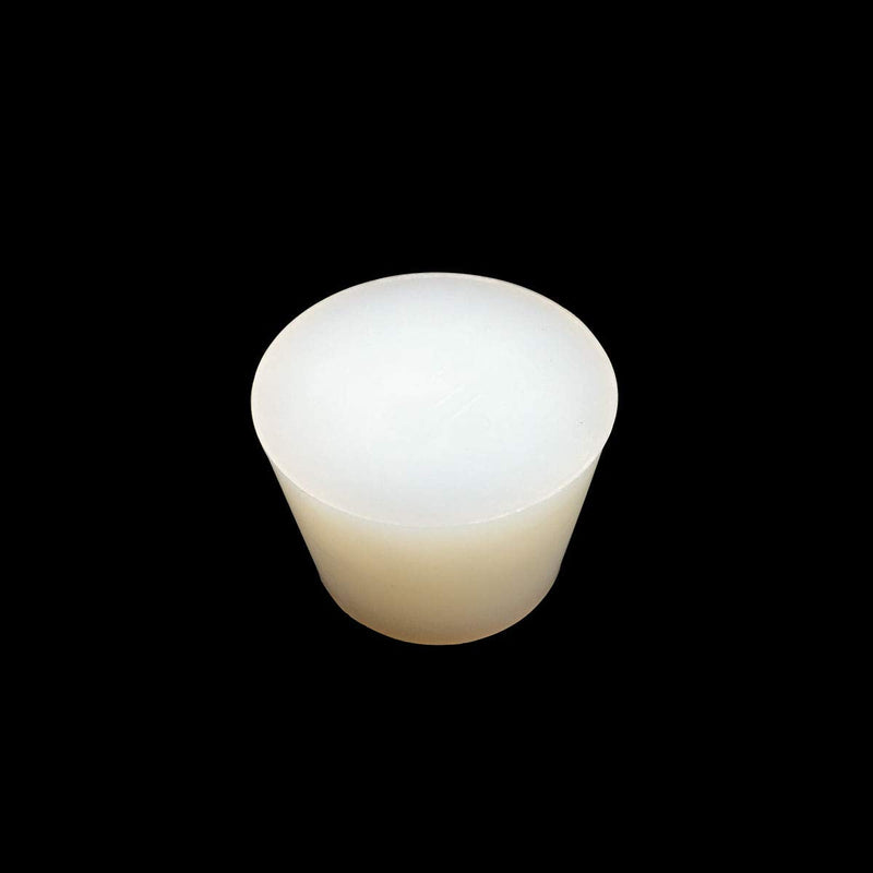 YEJI 4658 White Solid Silicon Rubber Stopper Tapered Shaped Rubber Stopper Lab Bottle Stopper 11# Size 1 Pcs