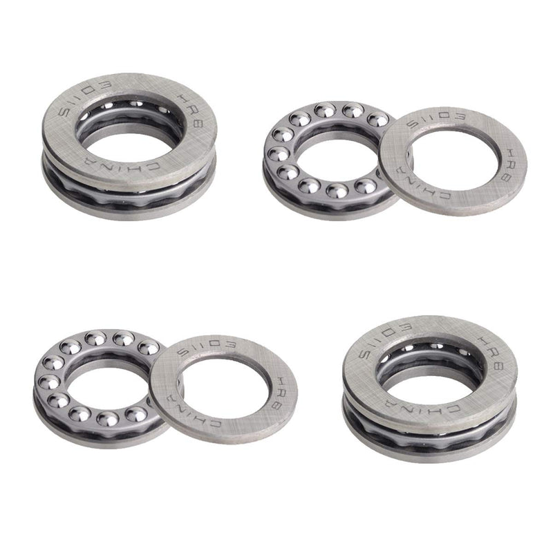 XMHF 51103 Thrust Bearing Flat Seat Single Direction 17x30x9mm Thrust Ball Bearings 4PCS