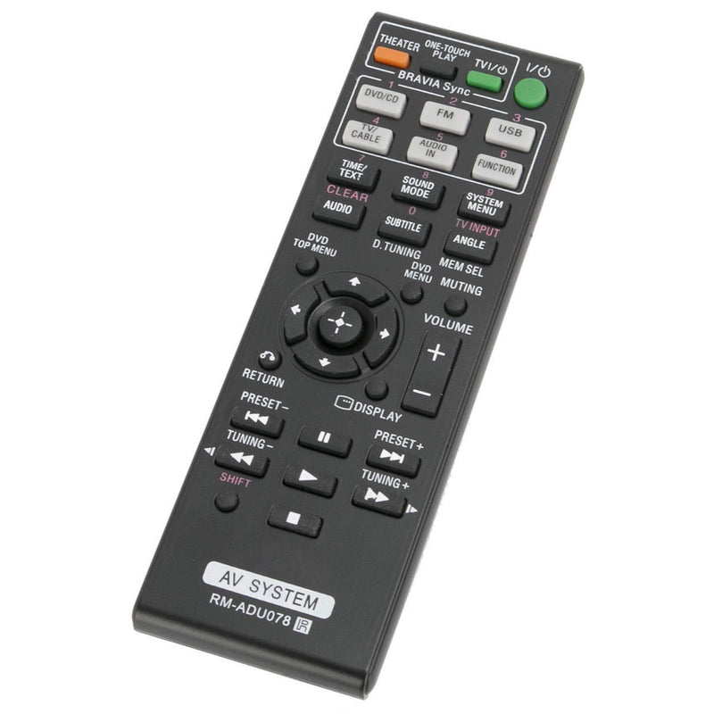New Replace RM-ADU078 Remote Control RMADU078 fit for Sony DVD Home Theater AV System HCD-DZ610 DAV-DZ170 DAV-DZ171 DAV-DZ175 RM-ADU079 DAV-TZ210 DAV-TZ510 DAV-TZ710 HBD-DZ170 HBD-DZ171 HBD-DZ175