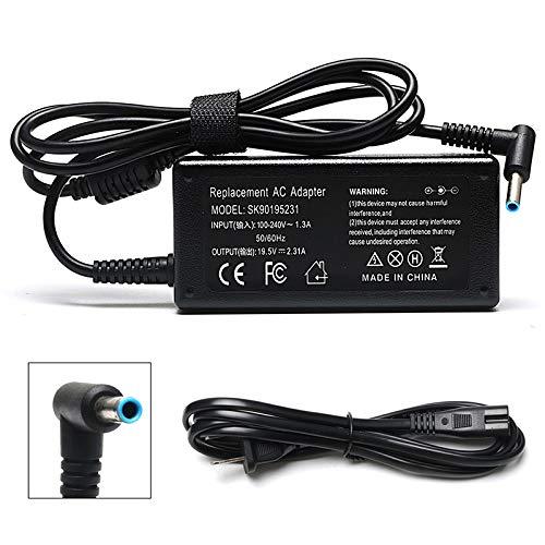 45W 19.5V 2.31A Ac Adapter Laptop Charger for HP Pavilion x360 Charger 15-f272wm 15-f387wm 15-f233wm 15-f222wm 15-f211wm 15-f337wm 17-g121wm 17-g119dx Laptop Notebook Power Supply Cord Plug