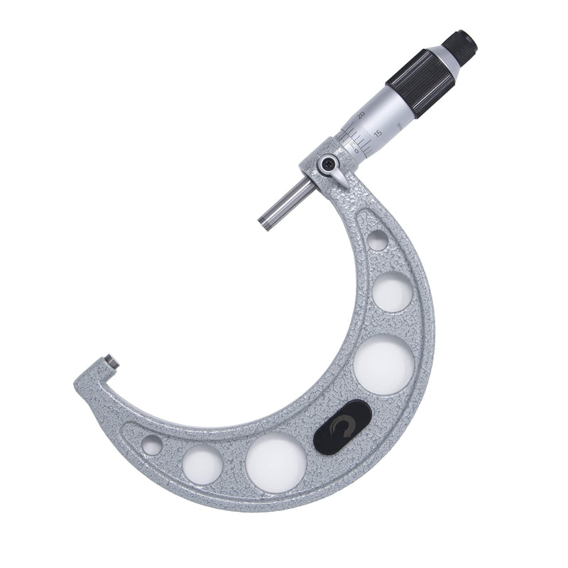 Clockwise Tools MMTR-04 Premium Outside Micrometer with Carbide Tip 3-4" Measuring Range 0.0001" Graduation Precision Machinist Tool 3-4"