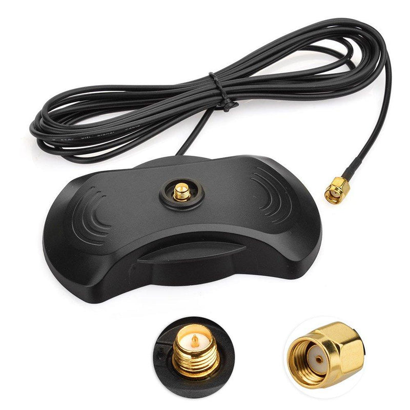 Superbat Wi-Fi Antenna Magnetic Stand Base RP SMA Connector & 10ft Extension Cable & 2 x Powerful Magnets for Antenna with RP-SMA Connector RPSMA