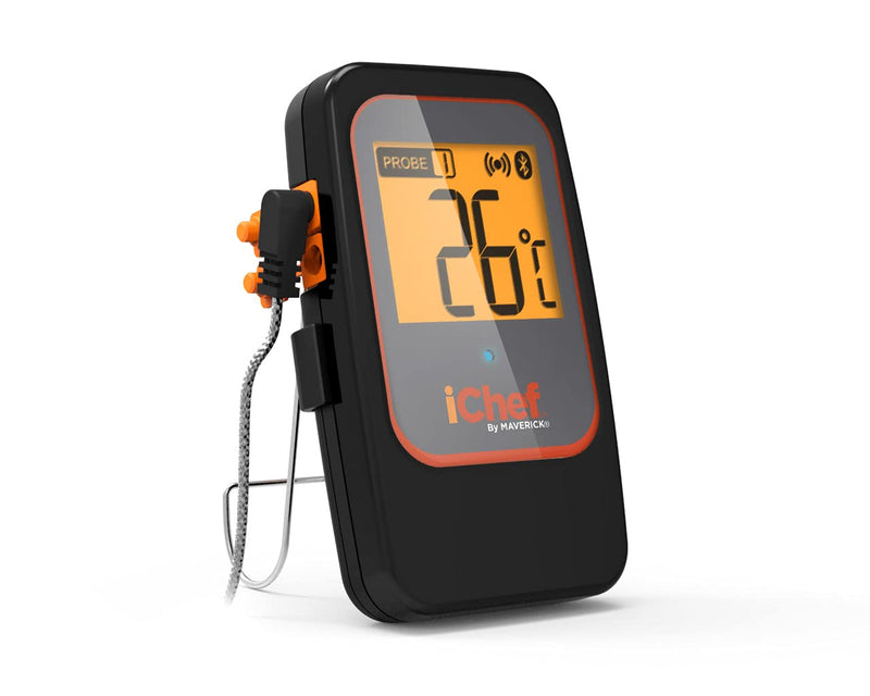Maverick BT-600 iChef Bluetooth Digital Instant Read Cooking Kitchen Grilling Smoker BBQ Wireless Probe Meat Thermometer, Black