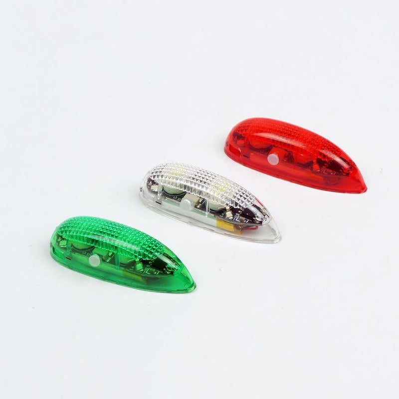 3PCS/Set RC Plane LED Light Kit for Jet Airplane Aircraft Fix Wing Quadcopter, Rechargeable Red Green White LED Flashing Lights, Super Bright Little Navigation Light for Safe and Fun Dusk Flight