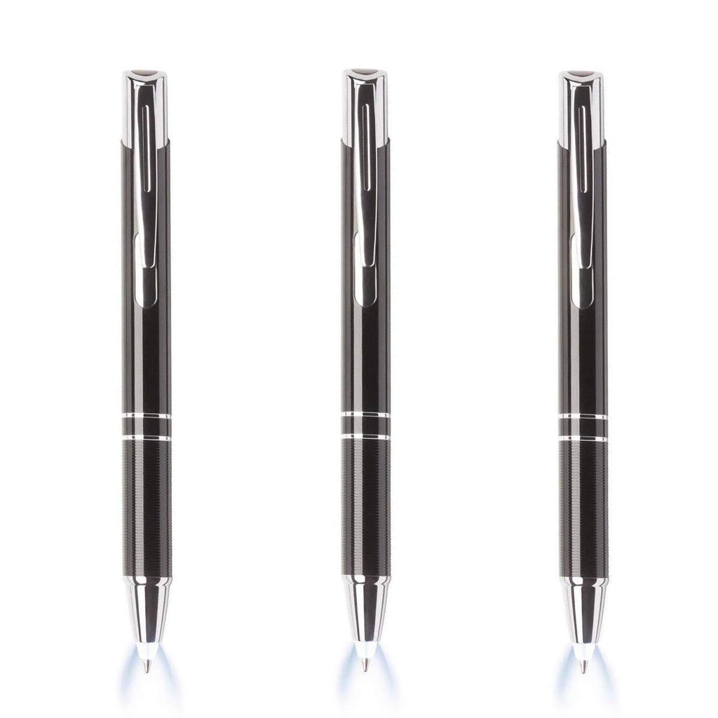 Yacig Lighted Tip Pen- Pen with Light LED Penlight Light Up Pen for Writing in The Dark- 3 Pack-White Light 3Pack-White