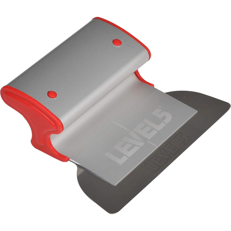LEVEL5 7" Skimming Blade | Smoothing/Knock-Down Knife | Extruded Aluminum & European Stainless Steel Construction | High-Impact End Caps | Sheetrock Drywall Gyprock Wall-Board Plasterboard | 4-907 7"