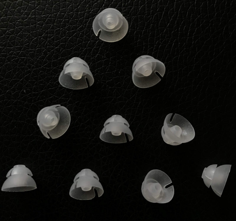Jungle Care® (9mm Medium * 10pc) Double Layer Magic Hearing Aid Domes Comfortable PSAP (Personal Sound Amplifiers Product) Kit Ear Tips Invisible, Perfect for Open Air (Open fit), except for RIC Medium (Pack of 10)
