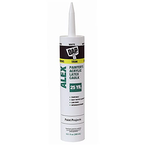 10.1 oz Dap 18065 White Alex Painters Acrylic Latex Caulk Pack of 12