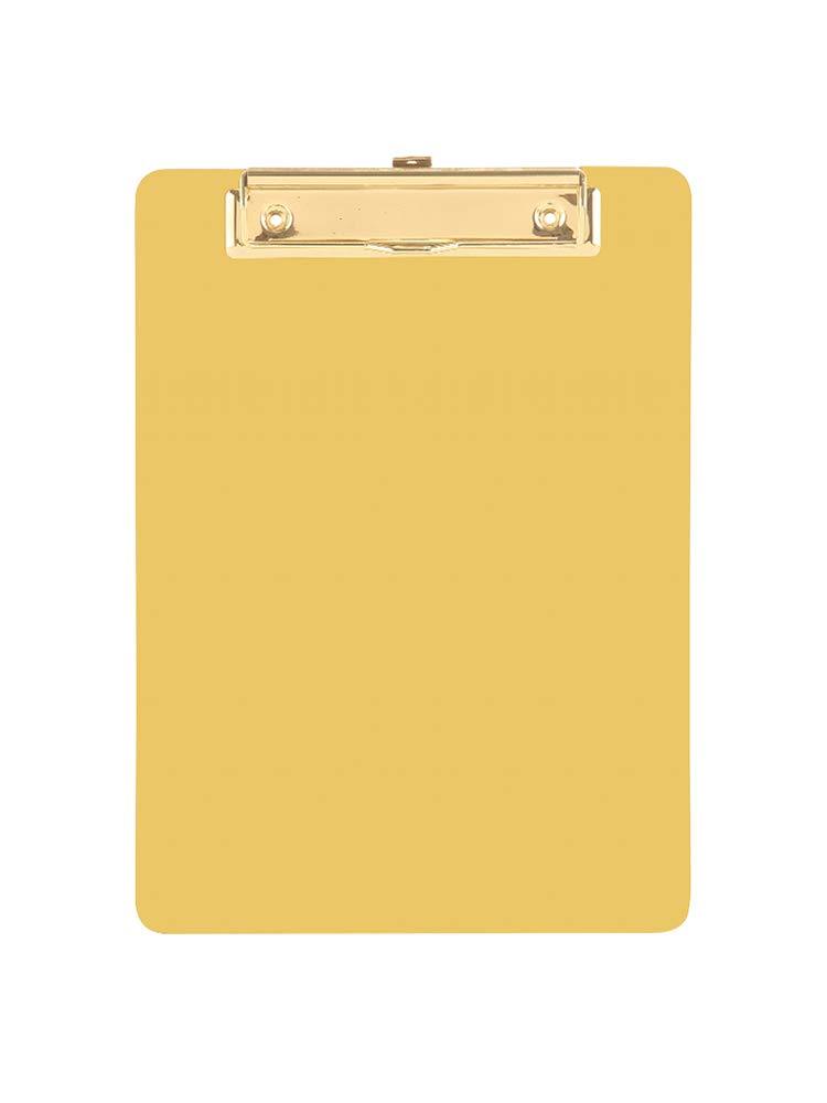 Chris.W Gold Metal Clipboard with Low-Profile Clip, Stainless Steel Clipboard, 8.86 x 12.2 inch(A4)