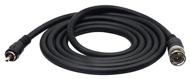 zdyCGTime BNC to RCA Extension Cable RCA Male to BNC Male Composite Video Connector Cable for Surveillance CCTV Camera System from DVR to TV (5ft/1.5M)