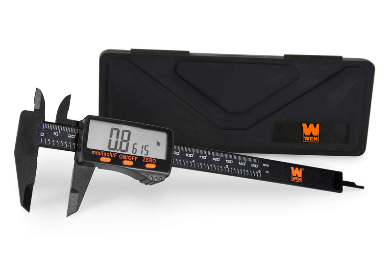 WEN 10761 Electronic 6.1-Inch Digital Caliper with LCD Readout and Storage Case