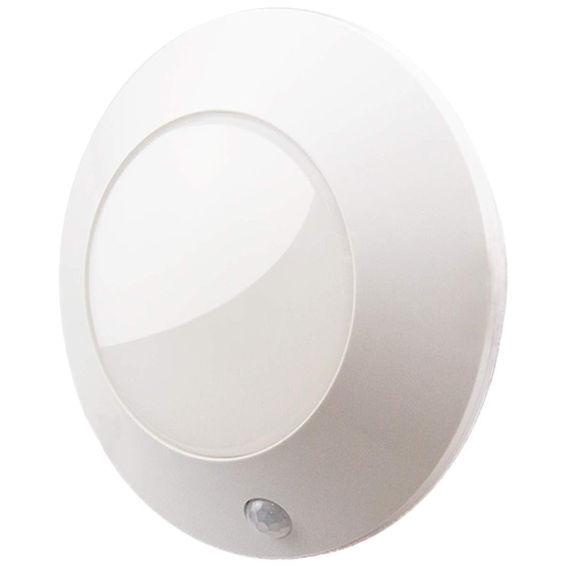 BIGLIGHT Wireless Battery Operated Motion Sensor LED Ceiling Light, Motion Light for Shower Hallway Pantry Stairway Closet Entrance Hall Corridor Bathroom Shed, 250 Lumens, 5 Inch, Warm White 1 Pack