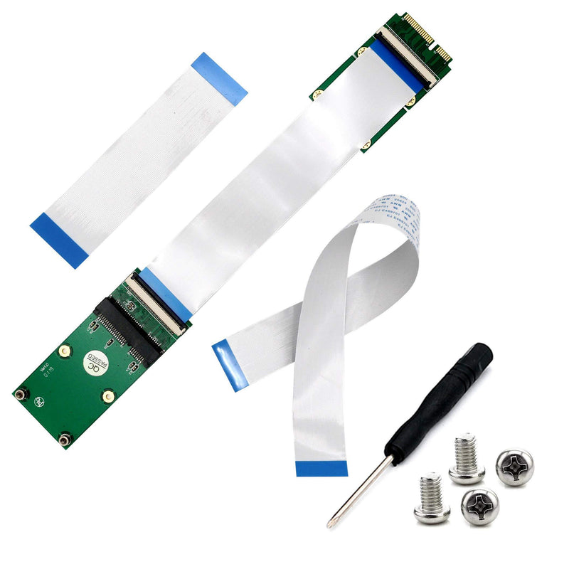 Mini PCI-E Express mSATA Extension Cable pcie Extender for Wireless Card mSATA SSD Blue