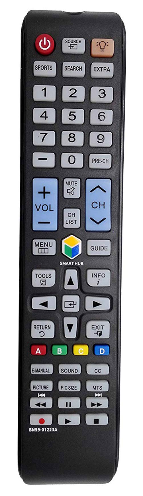 ALLIMITY BN59-01223A Replaced Remote Control fit for Samsung Smart HDTV