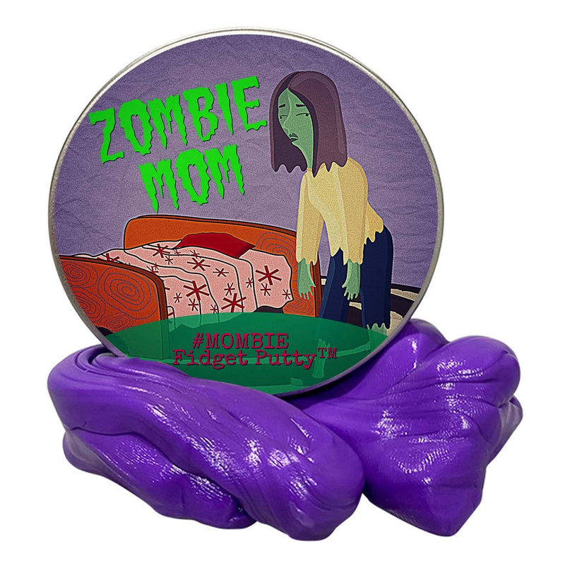 Gears Out Zombie Mom Stress Relief Putty - Funny Therapy Dough for Mothers - Zombie Lover Gifts - Fidget Puddy for Friends - Mombie