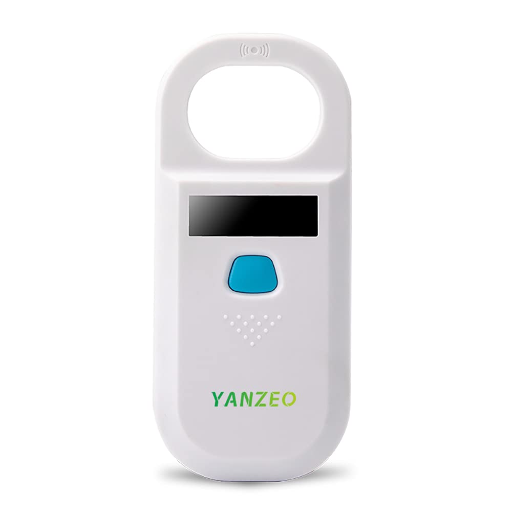 Yanzeo AR180 Pet Microchip Scanner, RFID EMID Animal Handheld Reader,134.2kHz Pet ID Scanner Rechargeable Animal Chip Registration, Pet Tag Scanner FDX-B(ISO 11784/11785)