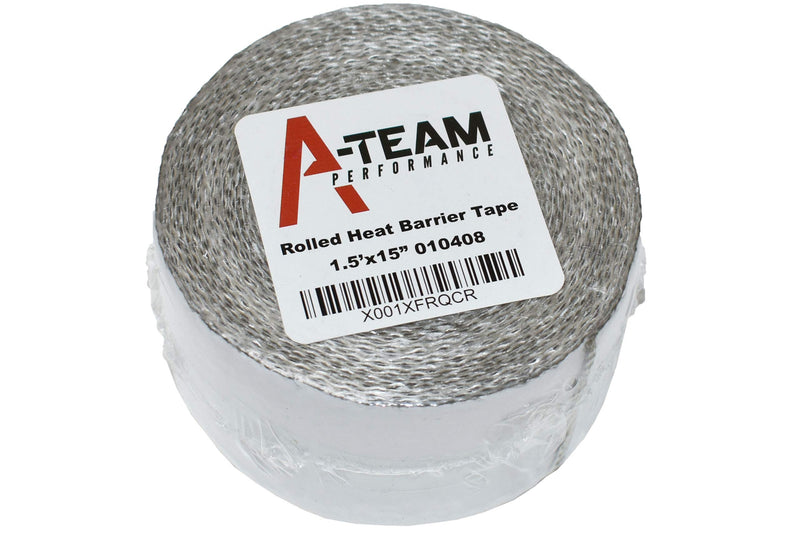 A-Team Performance Heat Shield Tape with PSA Ultra-Lightweight Self-Adhesive Heat Resistant Heat Reflective Thermal Tape 1.5" x 15' Roll Adhesive Backed Heat Barrier