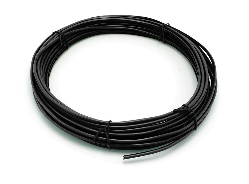 Black THHN Wire - 14 AWG - 10 Feet - Solid Copper Grounding Wire, Proudly Made in America - Ground Protection Satellite Dish Off-Air TV Signal - UV Jacketed Antenna Electrical Shock 10 Feet (3 Meter) Black