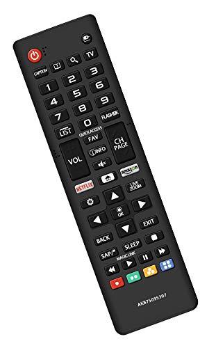 New AKB75095307 Remote Control Compatible with LG TV 32LJ550B 43UJ6200 43UJ6500 43UJ6560 49UJ6500 49UJ6560 55UJ6520 55UJ6540 55UJ6580 60UJ6540 55LJ5500 55UJ6050