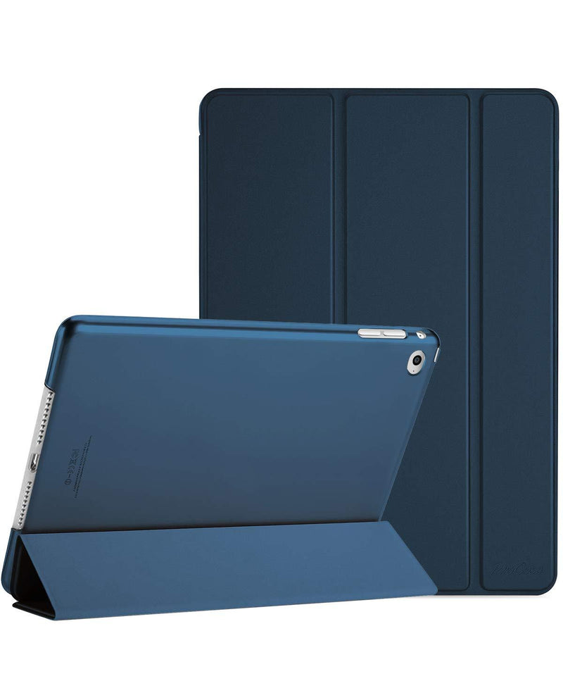 ProCase Smart Case for iPad Air 2 (2014 Release), Ultra Slim Lightweight Stand Protective Case Shell with Translucent Frosted Back Cover for Apple iPad Air 2 (A1566 A1567) -Navy Navy