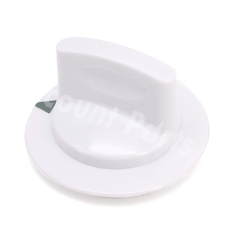 Super Durable WE1M652 Timer Control Knob Replacement Part for Hotpoint General Electric Dryer - Replaces 1264289 AP3995164 PS1482196 White
