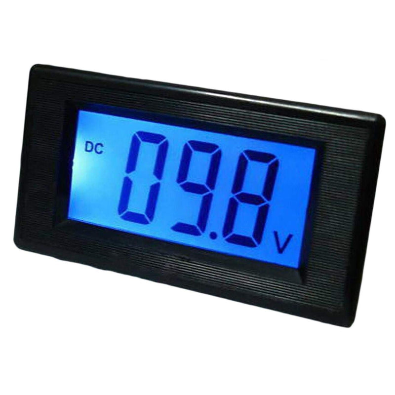 DC 18-70V Blue LCD Digital Voltage Meter For 24V 48V Doesn't Require Power