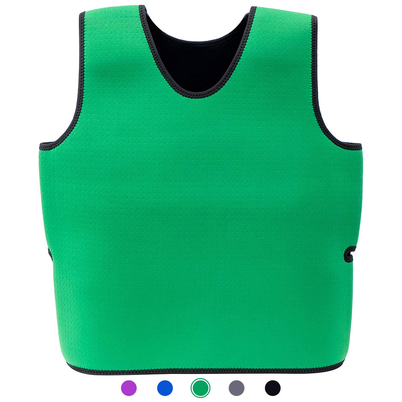 Special Supplies Sensory Compression Vest Deep Pressure Comfort for Autism, Hyperactivity, Mood Processing Disorders, Breathable, Form-Fitting, Kids and Adults (Green, Small 17x30 inches) Green Small (Pack of 1)