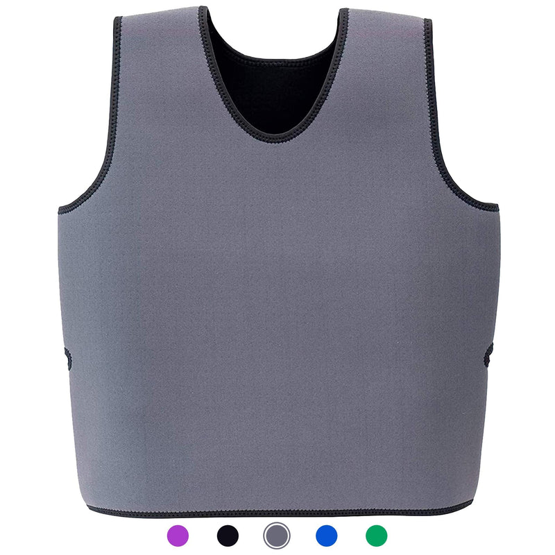 Special Supplies Sensory Compression Vest Deep Pressure Comfort for Autism, Hyperactivity, Mood Processing Disorders, Breathable, Form-Fitting, Kids and Adults (Gray, Small 17x30 inches) Gray Small (Pack of 1)