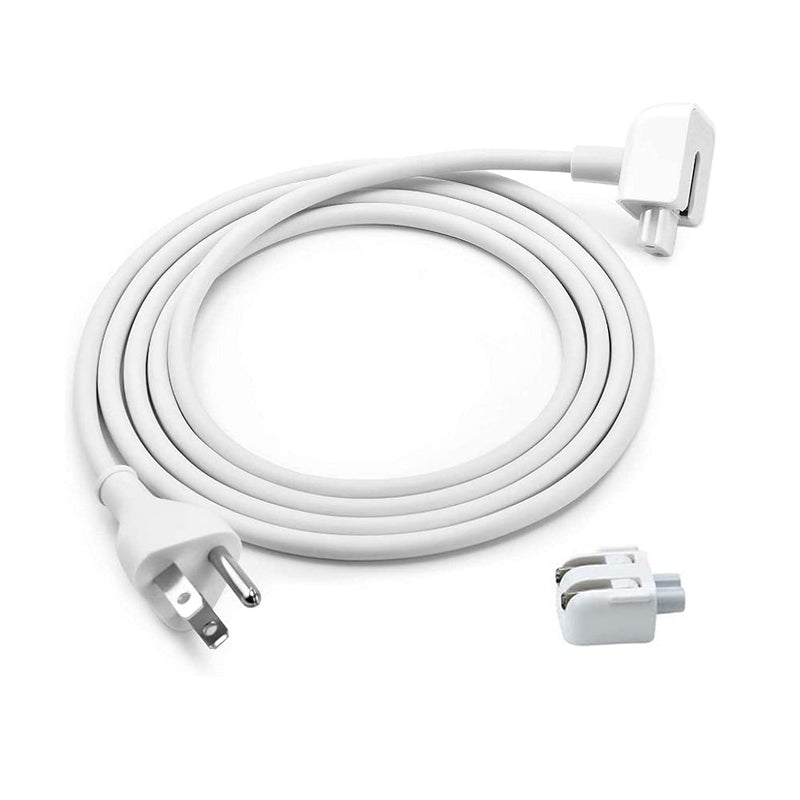 WESAPPINC Replacement US Plug Power Extension Cord Cable Compatible for Apple Mac iBook MacBook Pro 45W, 60W, 85W MagSafe or MagSafe 2 Models Power Supply (Extension Cord Cable New)