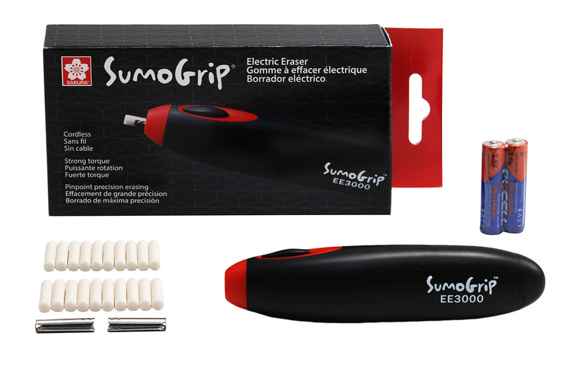 Sakura EE-3000 SumoGrip Electric Eraser, Black