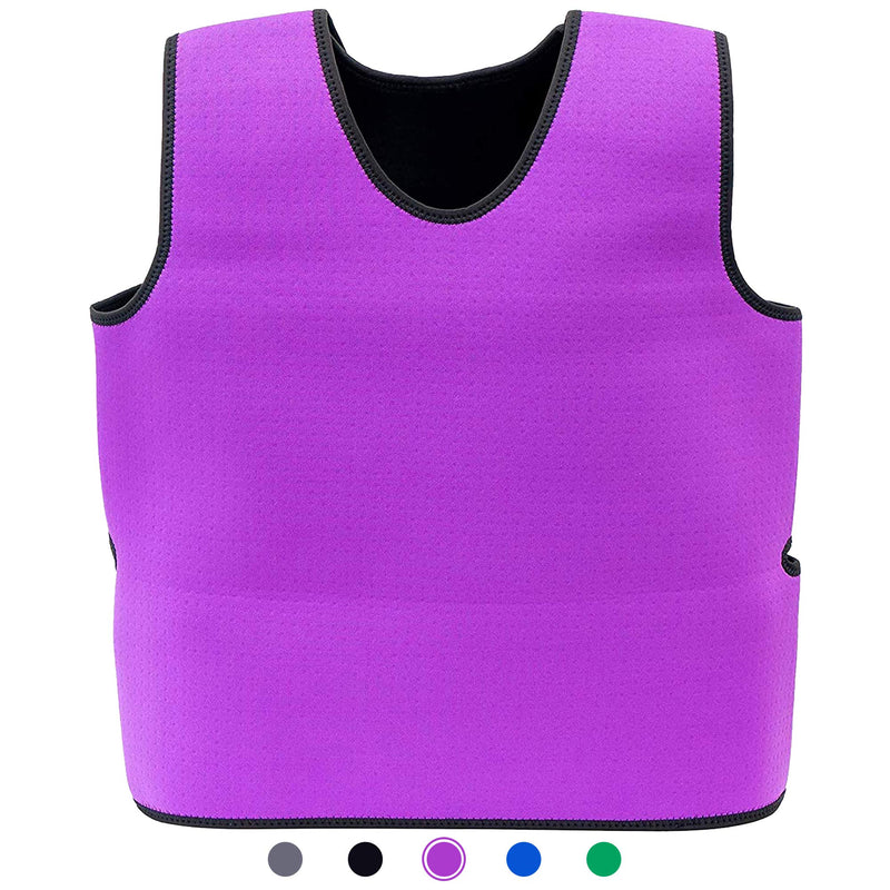 Special Supplies Sensory Compression Vest Deep Pressure Comfort for Autism, Hyperactivity, Mood Processing Disorders, Breathable, Form-Fitting, Kids and Adults (Purple, Small 17x30 inches) Purple Small (Pack of 1)