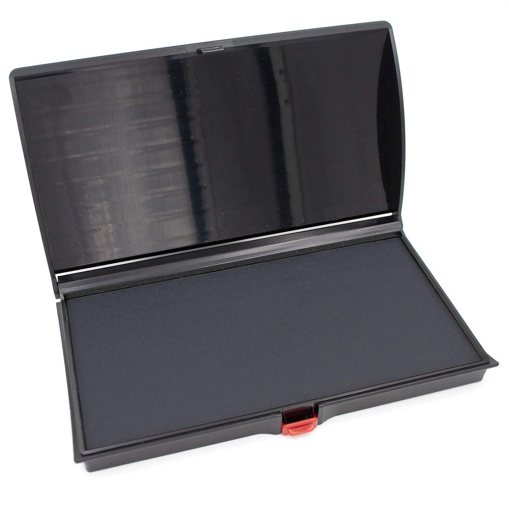 Large Premium Black Ink Stamp Pad - 3" by 6" - Quality Felt Pad