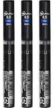 Uni Kuru Toga Pencil Lead - 0.5mm - Hb 20 Leads X 3 Pack