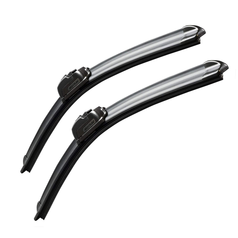 MOTIUM OEM QUALITY Premium All-Season Windshield Wiper Blades (13"+13" pair for front windshield) 13"+13" (pair for front windshield)