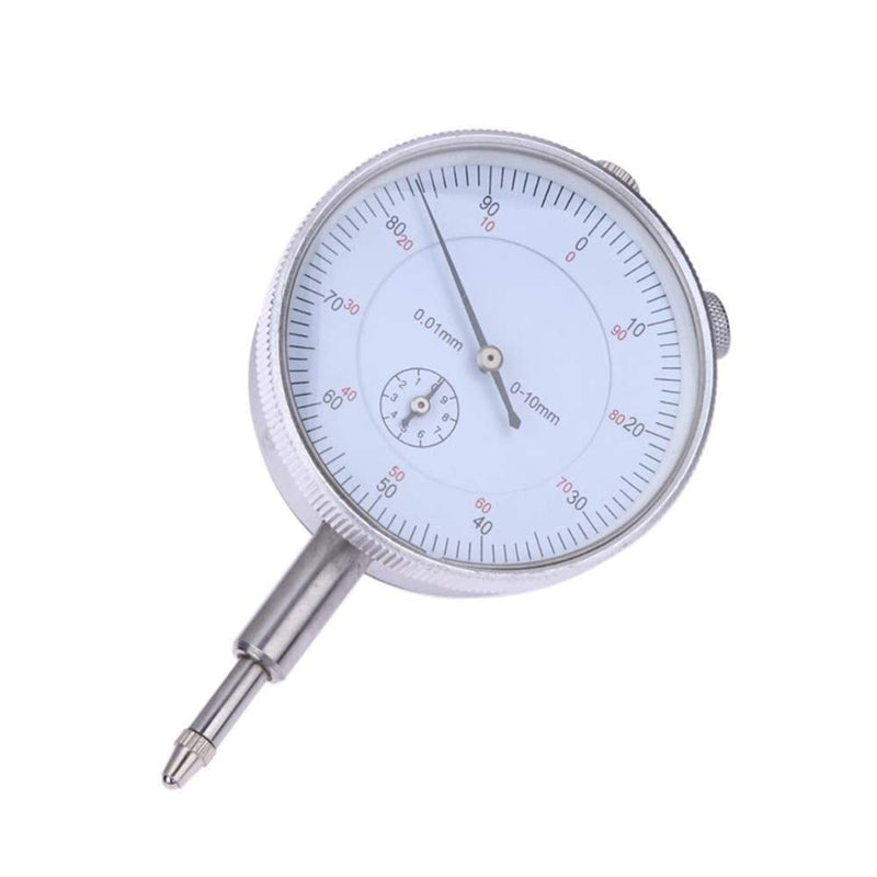 Metric Dial Indicator, 0-10mm x 0.01mm Precision Test Gauge Dial Test Measuring Instrument