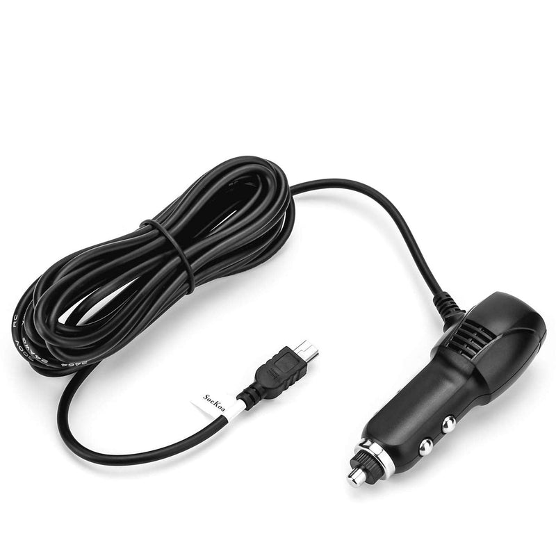 Dash Cam Charger Mini USB, Car Charger with USB Port Compatible with APEMAN, Rexing, Byakov, AKASO, Crosstour, Trekpow, Pruveeo, OldShark, Garmin and Most Other Dash Cam, Android Devices. (11.5FT) 1 Pack