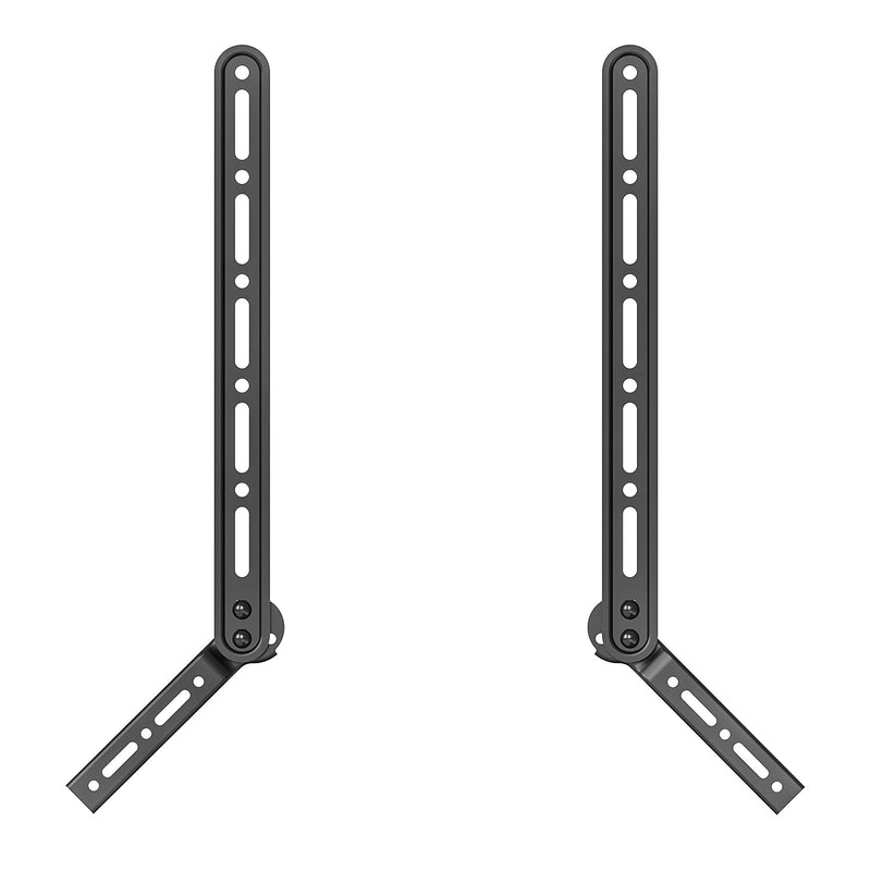 WALI Sound Bar Mount Bracket, for Mounting Above or Under TV, with Adjustable 3 Angled Extension Arm, Fits Most 23 to 65 Inch TVs, up to 33 lbs (SBR202) SoundBar Bracket
