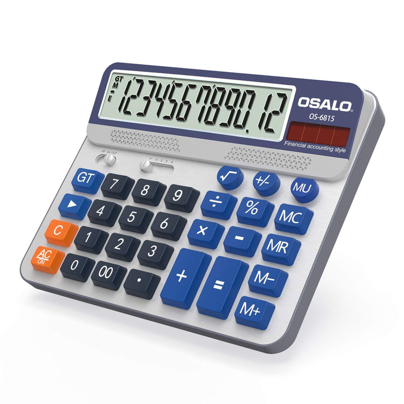 Pendancy Large LCD Display Button 12 Digits Desktop Calculator(OS-6815) OS-6815