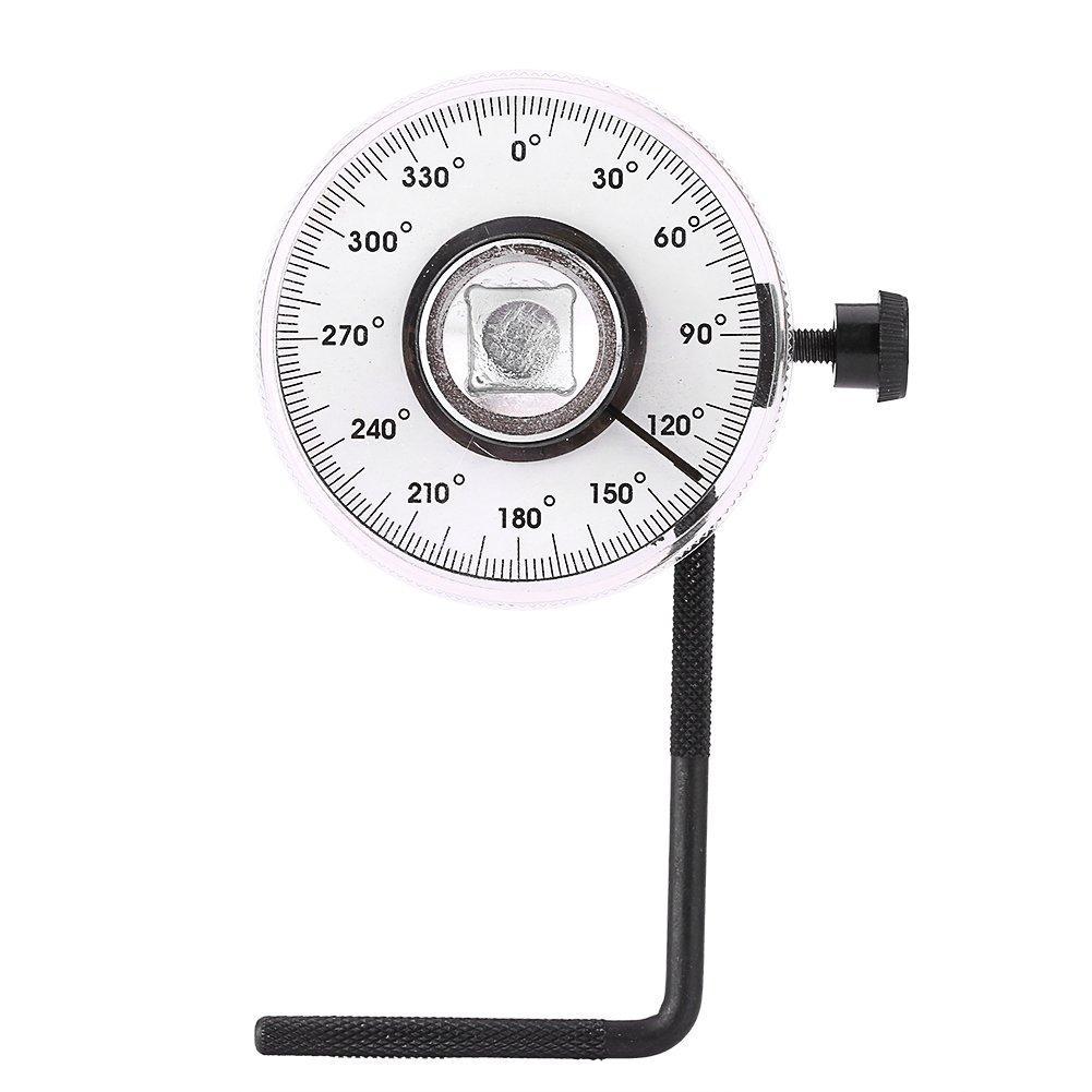 1/2" Drive Torque Angular Gauge with Wrench - 360° Adjustable Torque Angle Gauge Car Auto Meter Tool