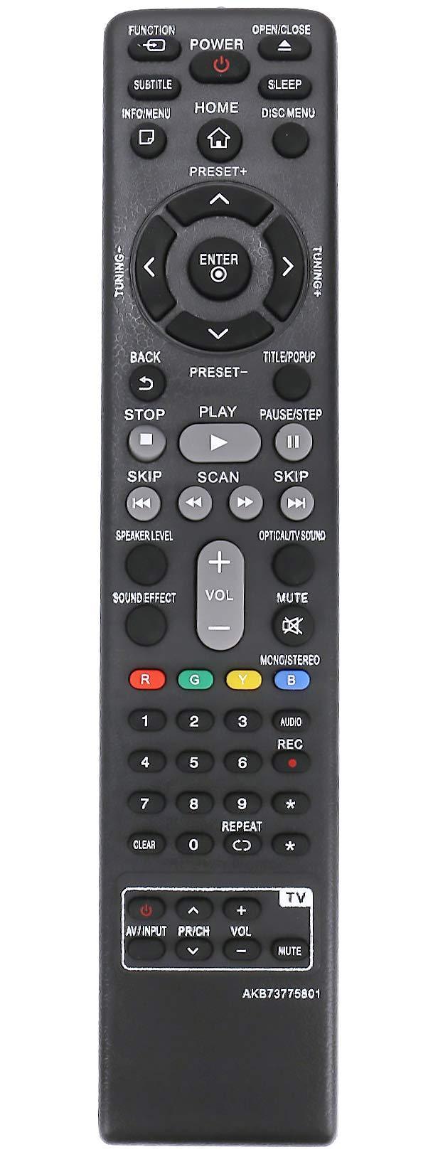 ALLIMITY AKB73775801 Remote Control Replacement for LG Blue-Ray BH4030S BH4430P BH5140S BH5440P BH5540T BH6330H BH6340H BH6730T S43S1-W S43S2-S S54T1-W S63H1-C S63S1-S S64H1-W S65T1-W S65T3-S