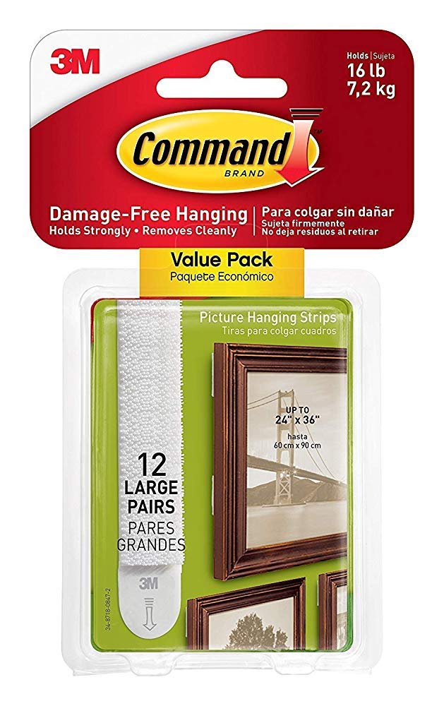 Command Damage Free Picture and Frame Hanging 7869J, Large Strips (48 Pairs)